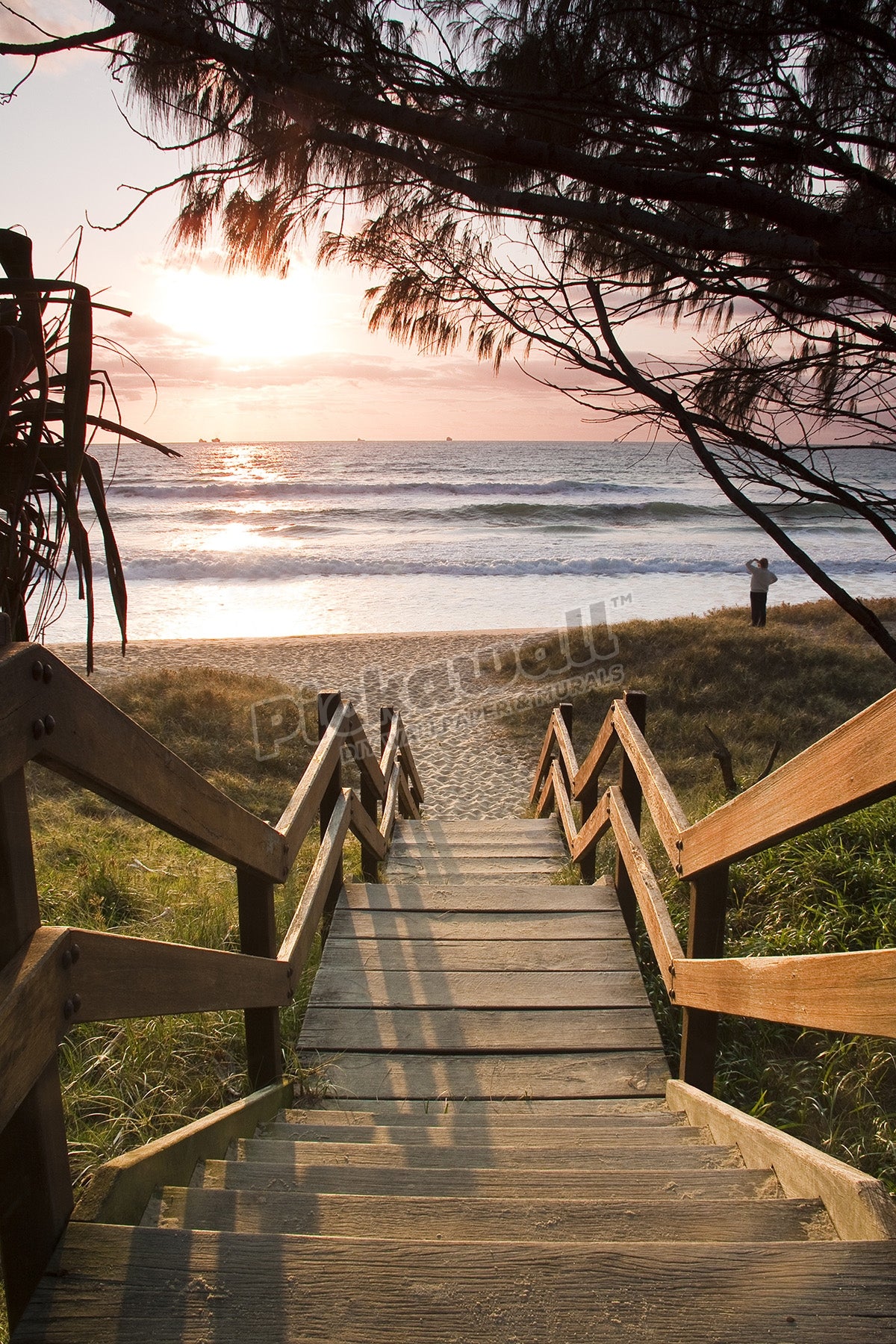 Boardwalk to beach