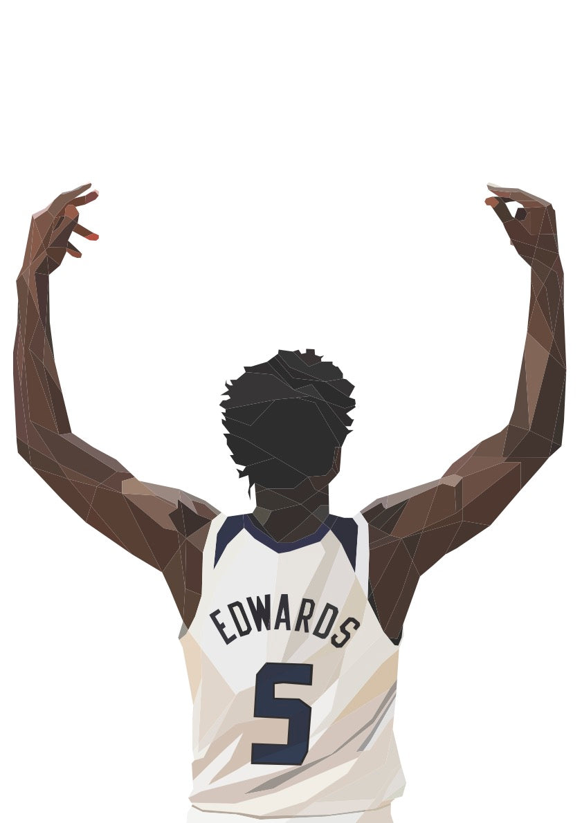 Anthony Edwards NBA Jersey Decal by DG Designs