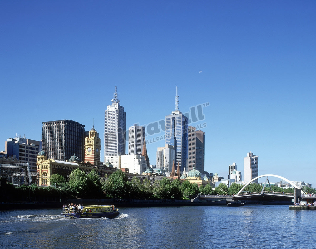 Footbridge over Yarra River, Melbourne, Victoria, Australia