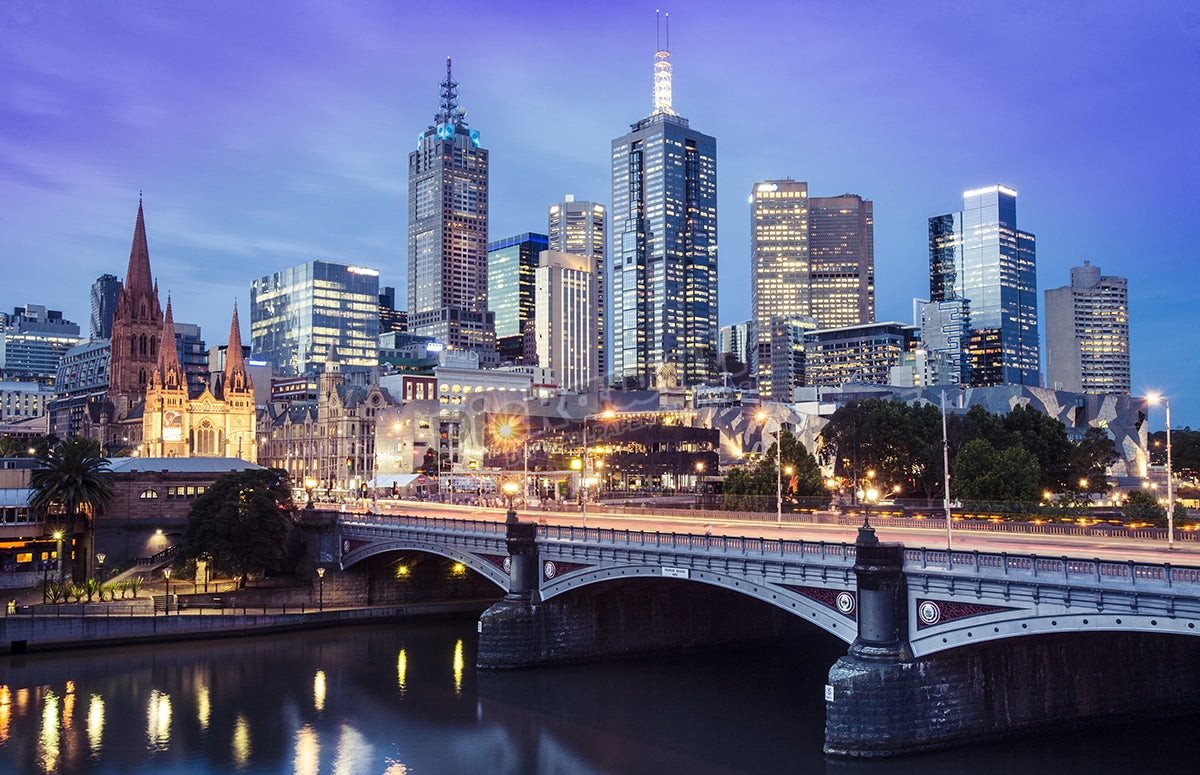 Melbourne Skyline Twilight