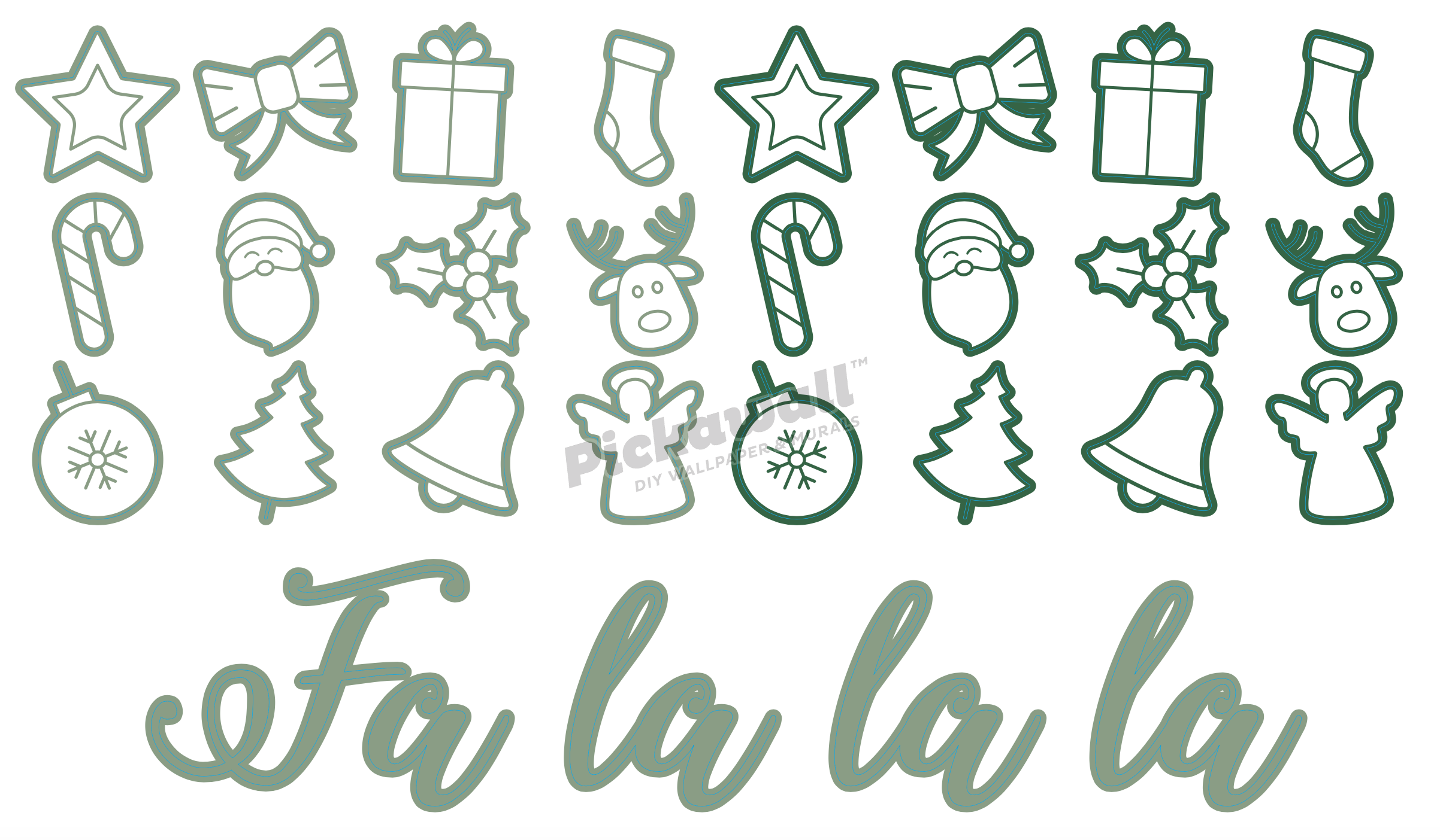 Fa La La La La Decals - Falalala Decals image