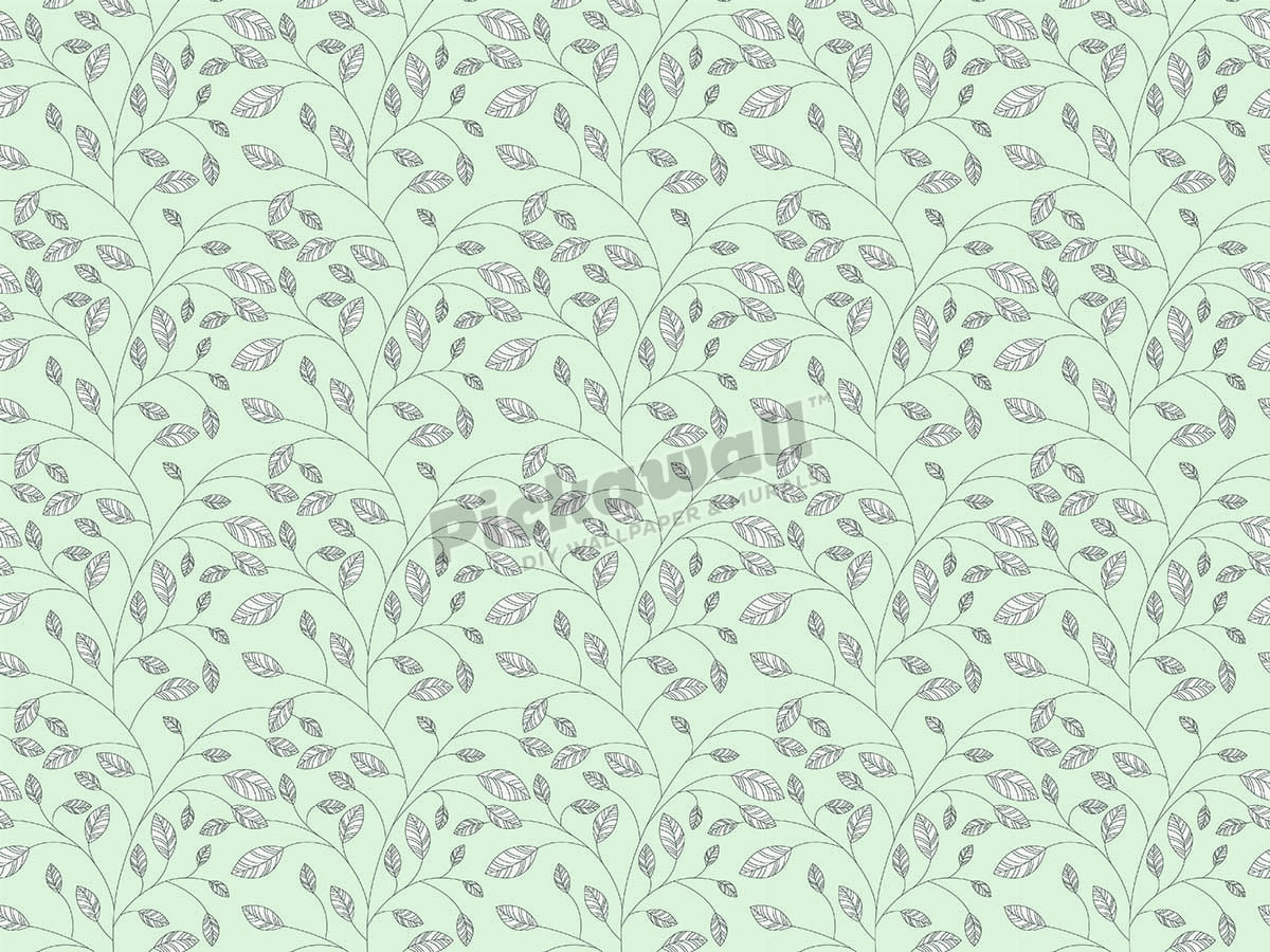 Leaves and Vines on Mint