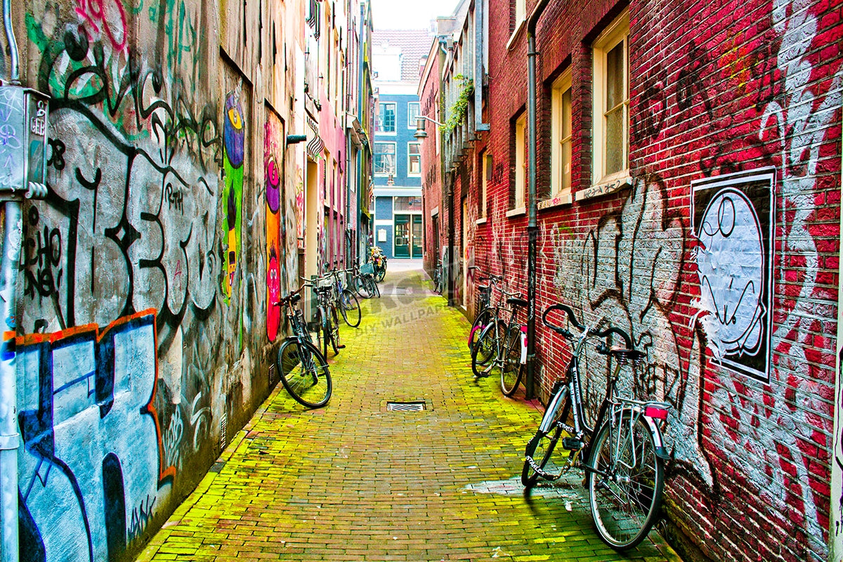 Amsterdam Graffiti Alleyway