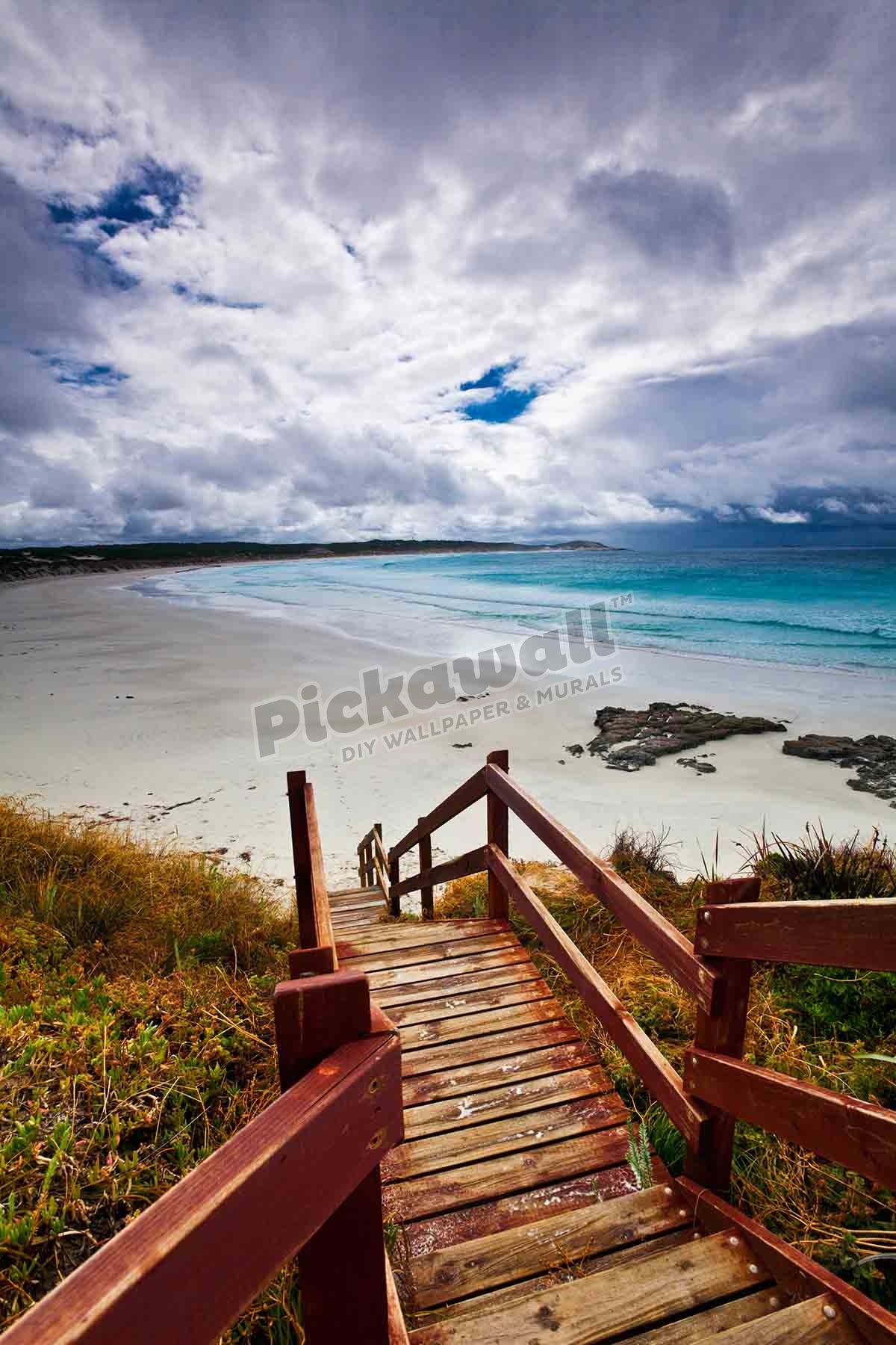 Boardwalk leading to beach