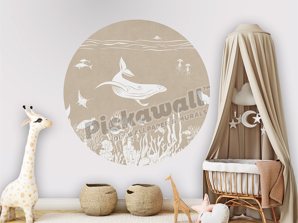 Monochrome Sea Decal by Kikki Belle