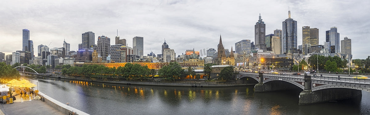 Melbourne's CBD, Yarra River and Princes Bridge