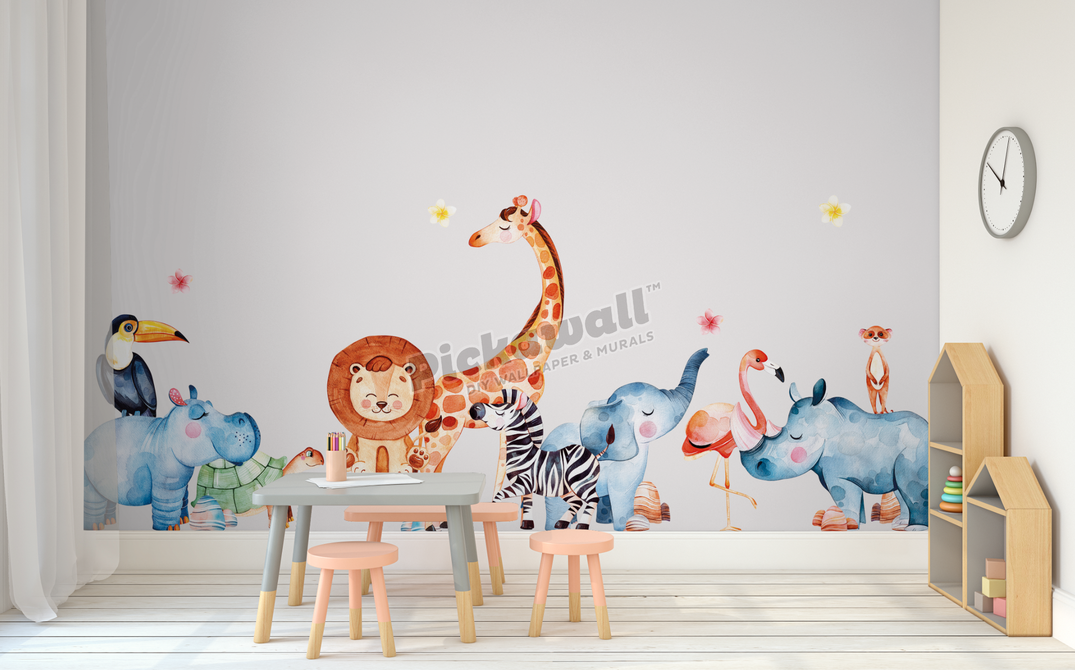 Zoo Animals  Decal Set