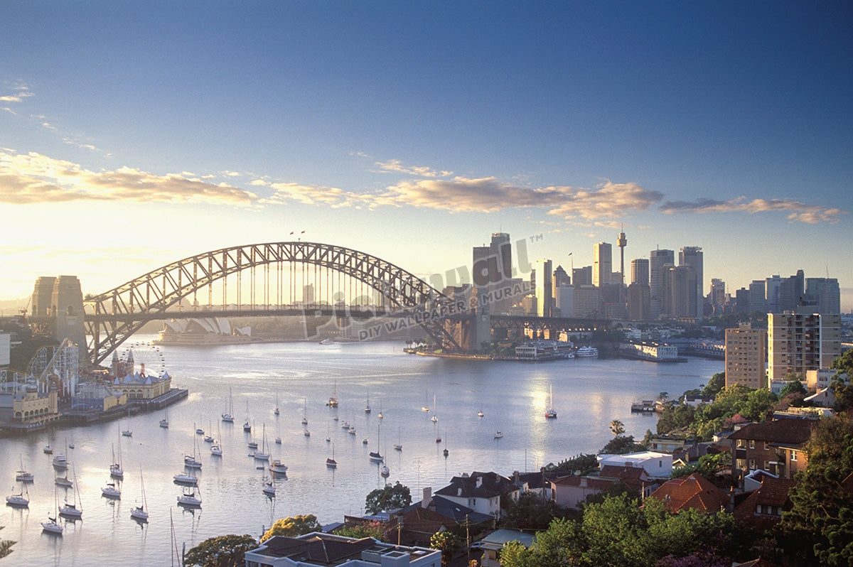 Sydney Harbor Bridge and city skyline