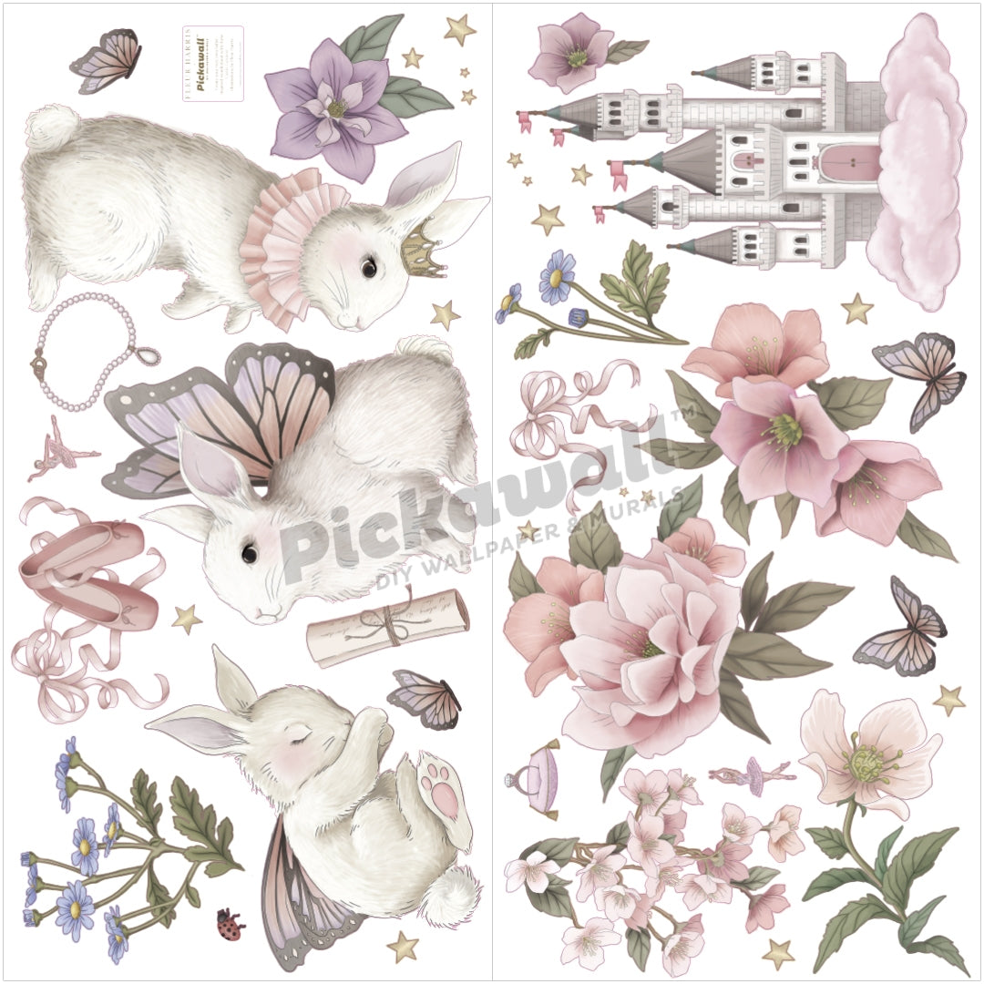 'Castle Gardens' Decals by Fleur Harris - Castle Gardens Large Decal set by Fleur Harris image