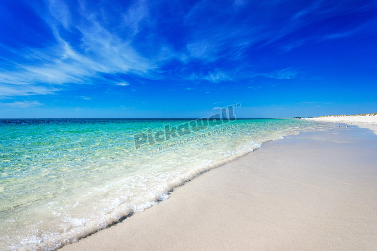 White sandy beach