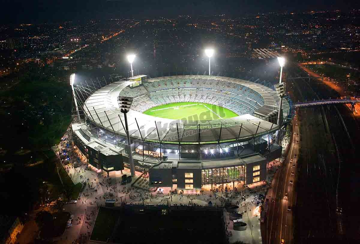 Aerial Melbourne Cricket Ground, MCG, Australia.