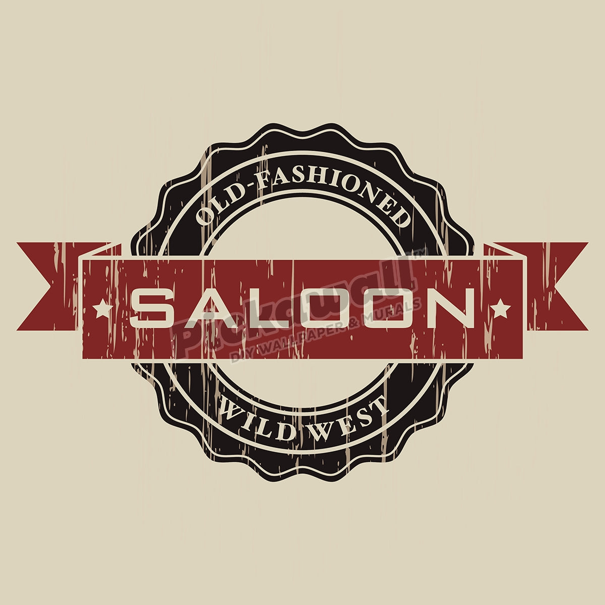 Vintage Saloon Label