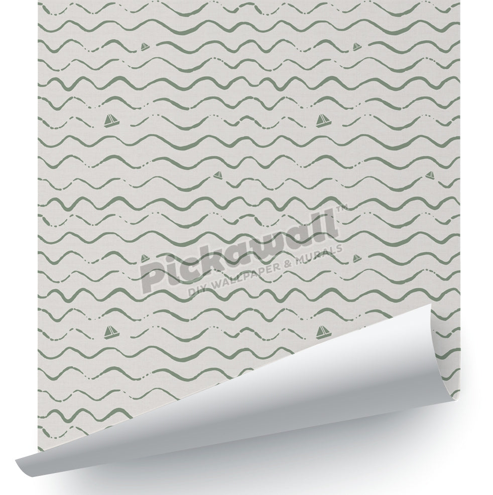 Boats By Liberty Interiors - Green Reverse image
