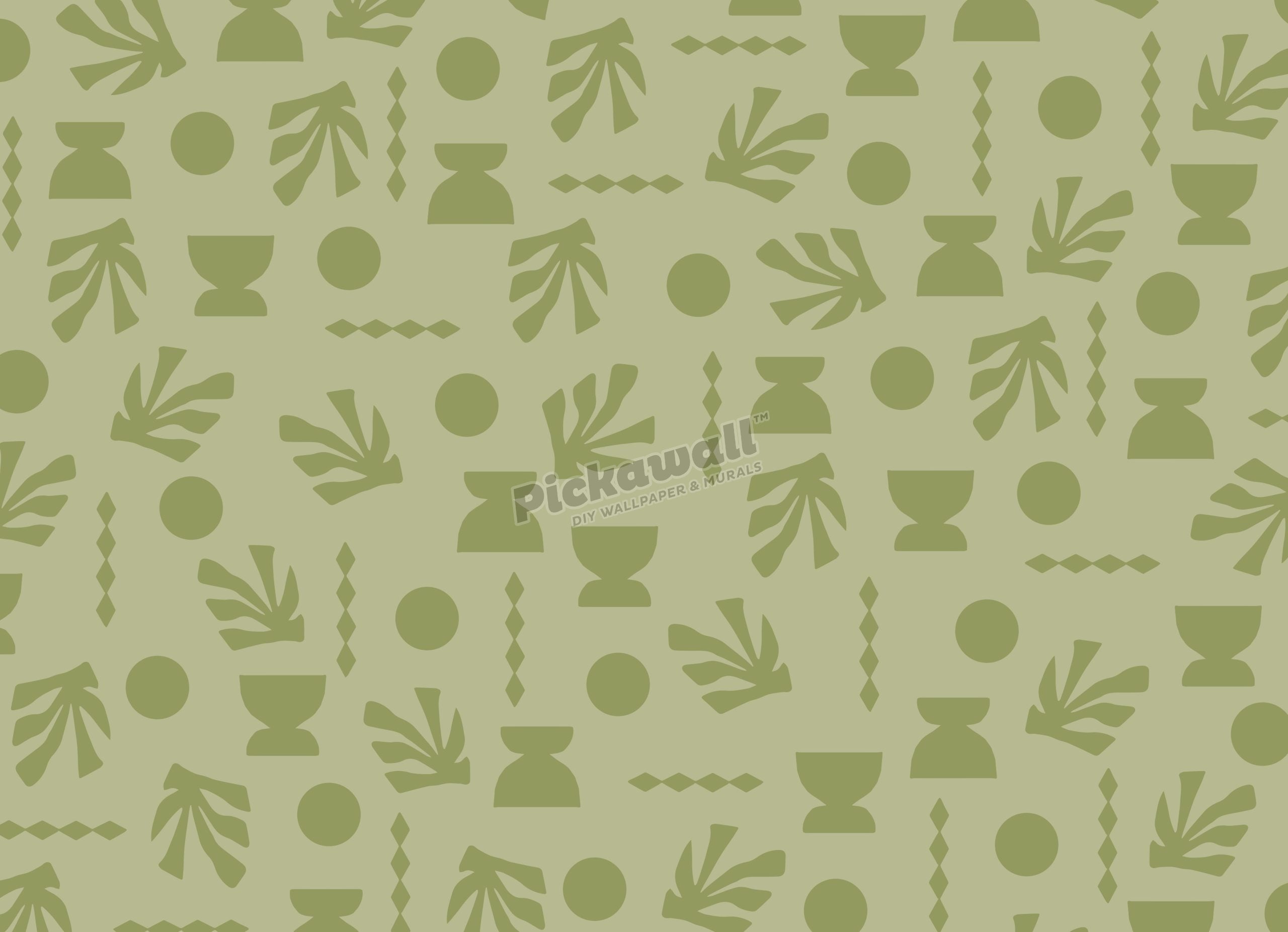 Celia Loves Shapes Woodsy Wallpaper
