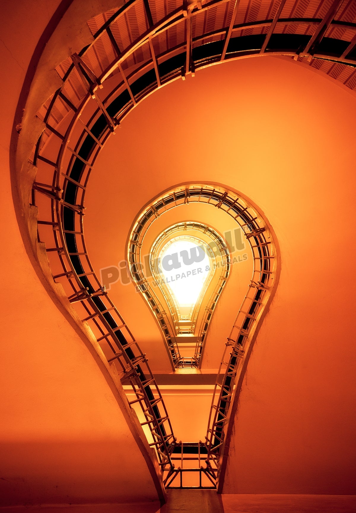 Staircase in inner city of Prague