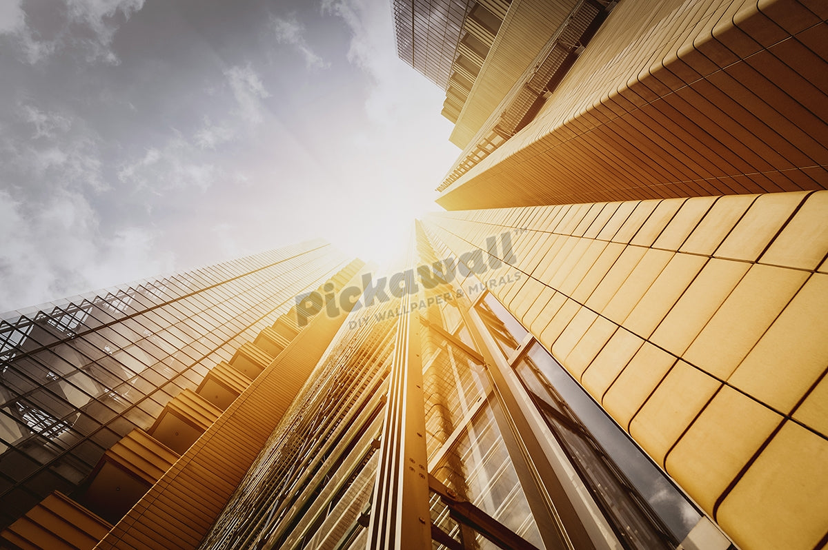 Office skysraper in the sun