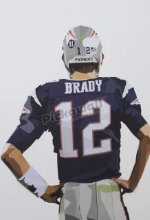 Brady NFL Jersey Decal by DG Designs - Brady NFL Decal by DG Designs image