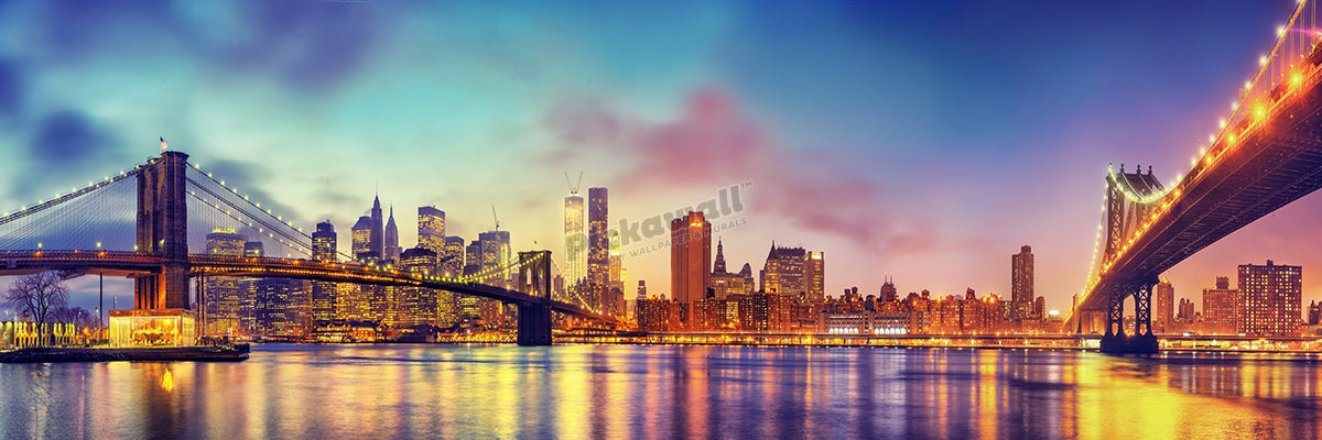 New York- Brooklyn and Manhattan bridge'