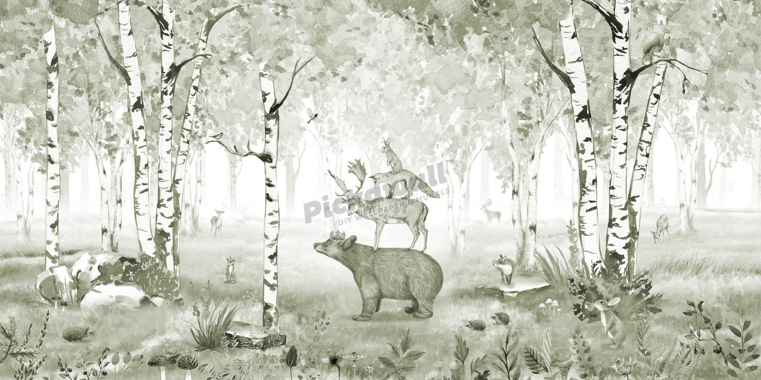 Bear King Green by Kikki Belle