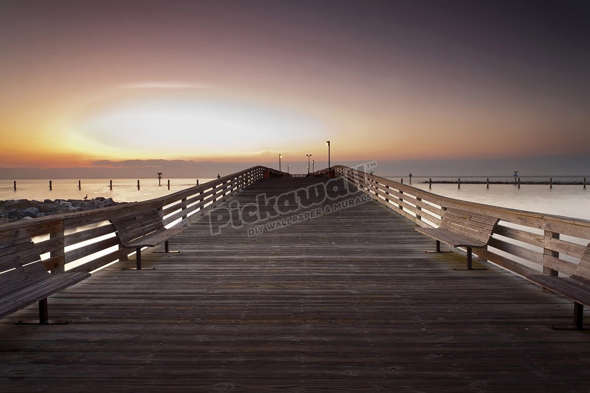 Sunset near sea side