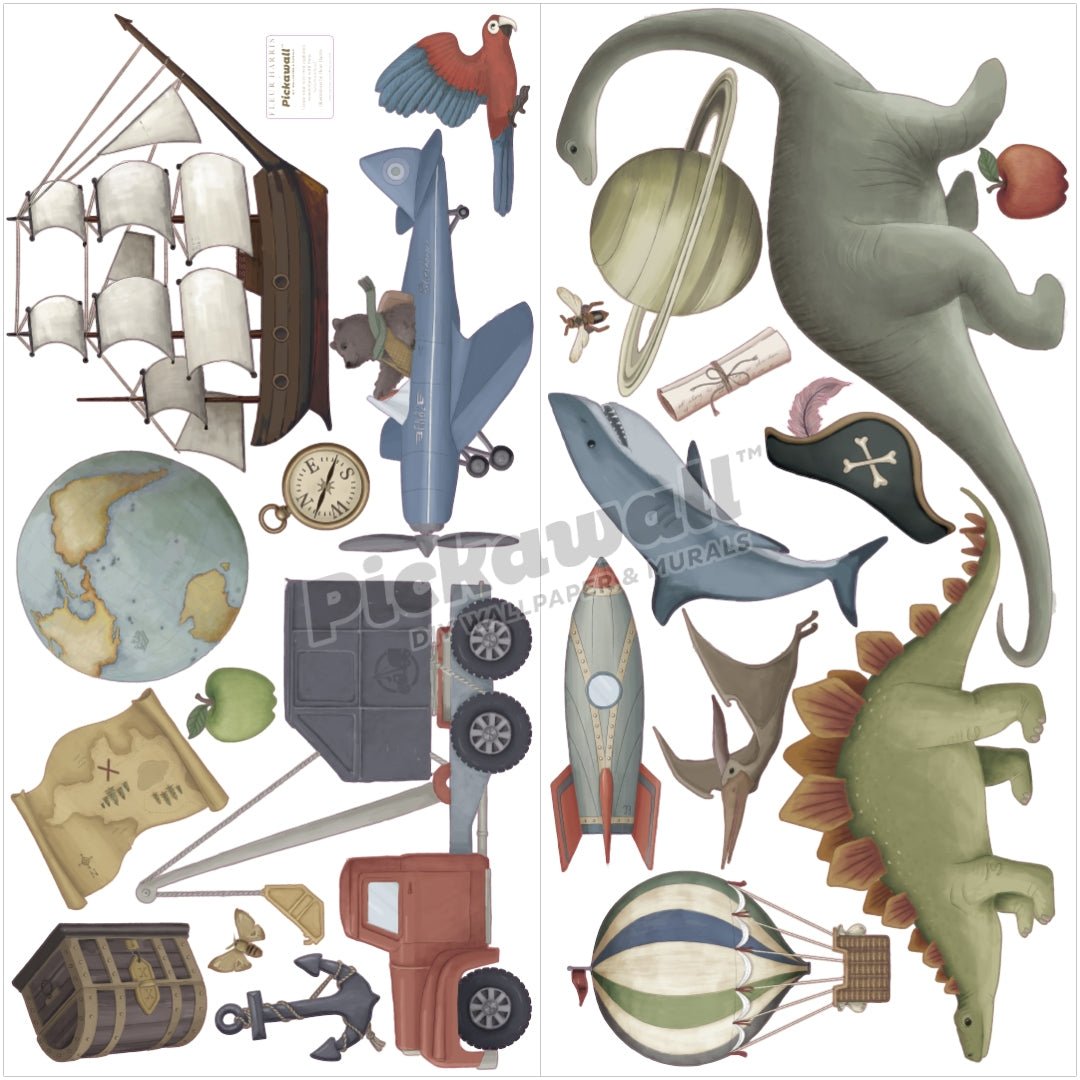 'Adventure Land' Decals by Fleur Harris - Pickawall