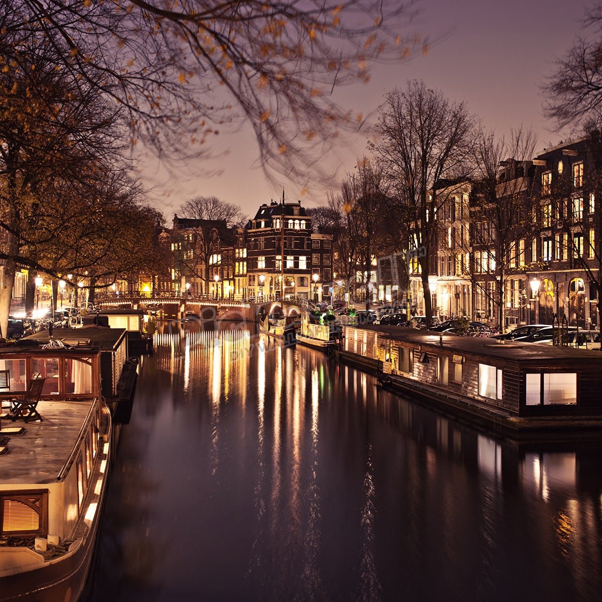 Amsterdam canal houseboats - Pickawall