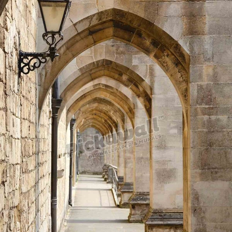 Ancient Stone Cathedral Walk Way - Pickawall