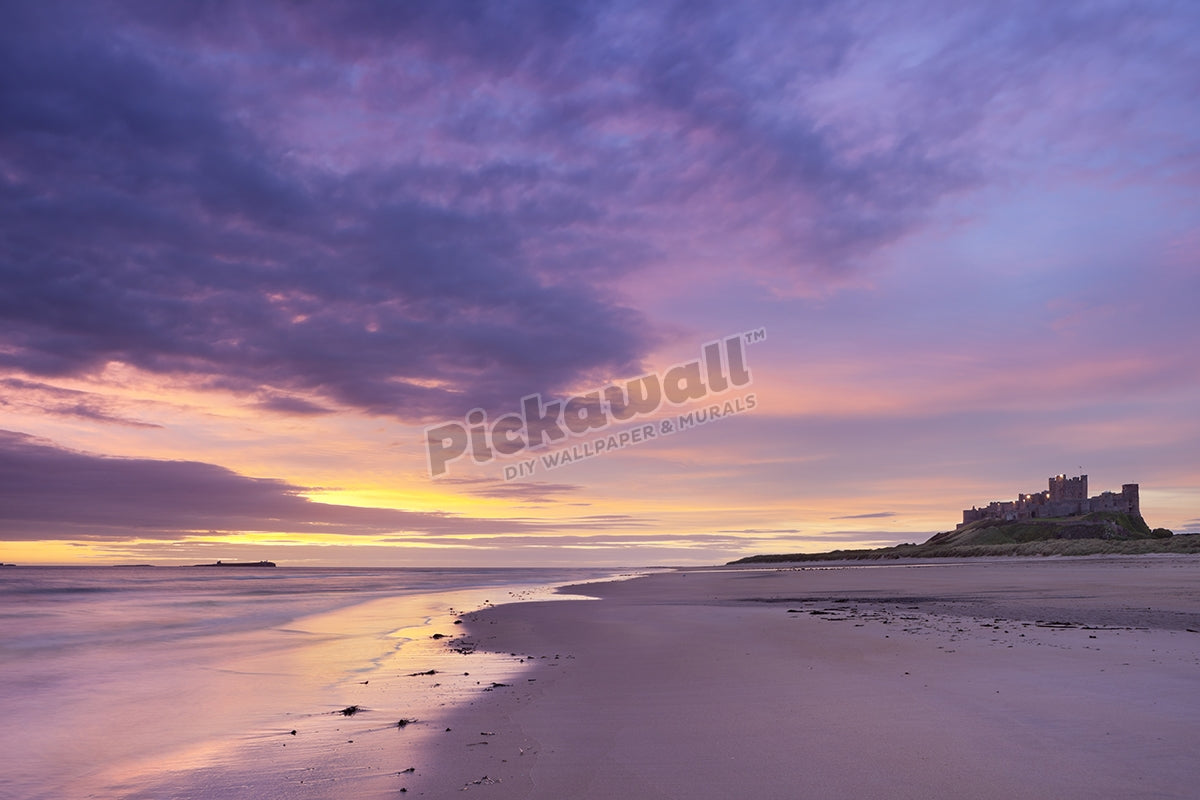 Bamburgh Castle at sunrise