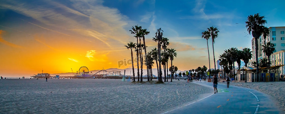 Sunset over Venice Beach