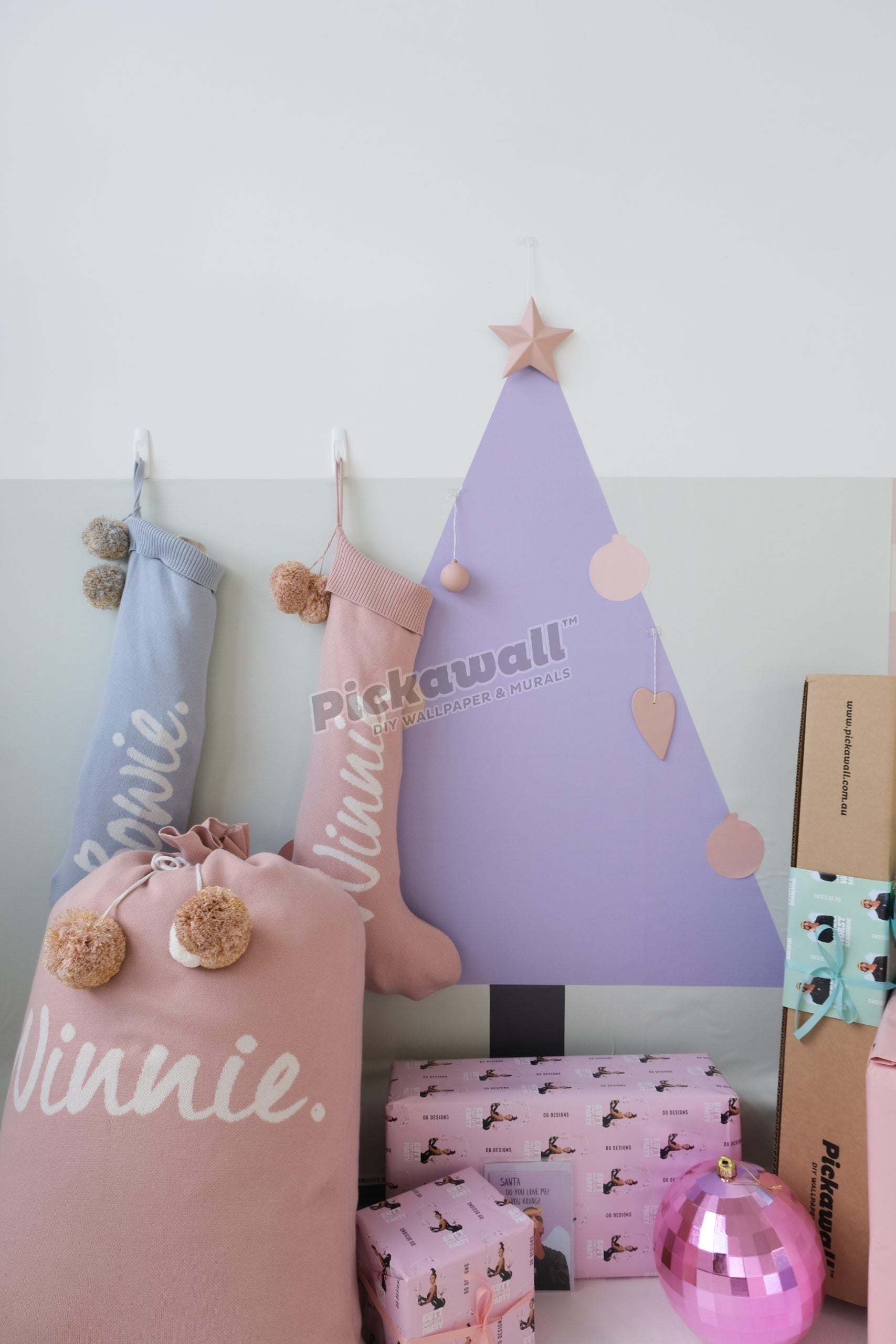 Modern Tree Decals with Baubles
