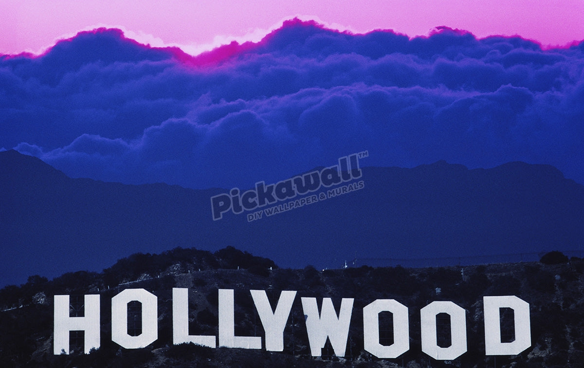 Hollywood sign, dusk