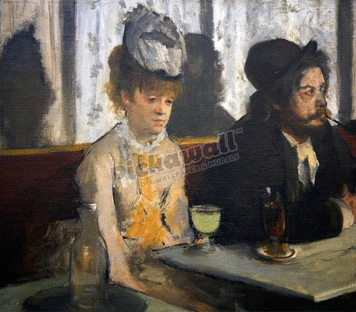 In a Cafe or The Absinthe by Edgar Degas Musee D'Orsay