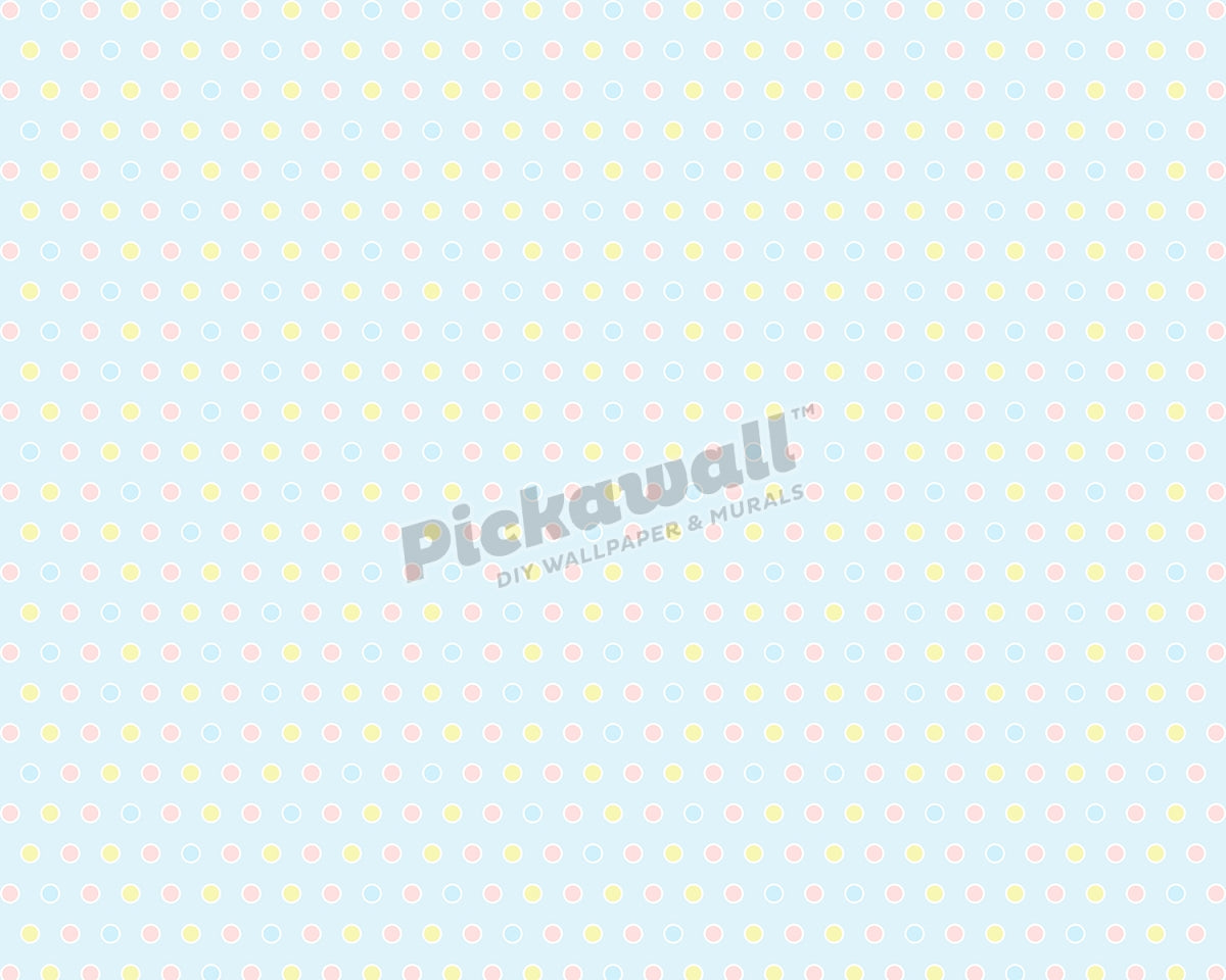 Multicoloured blue dot pattern