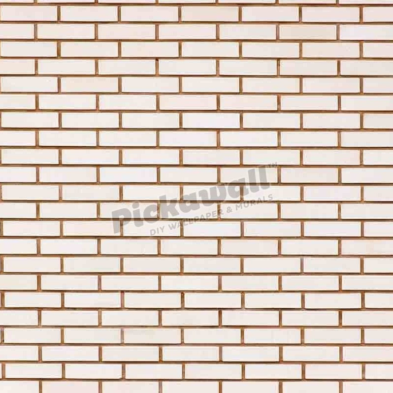 Beige colored fine brick wall texture background, large detailed horizontal pattern closeup - Pickawall