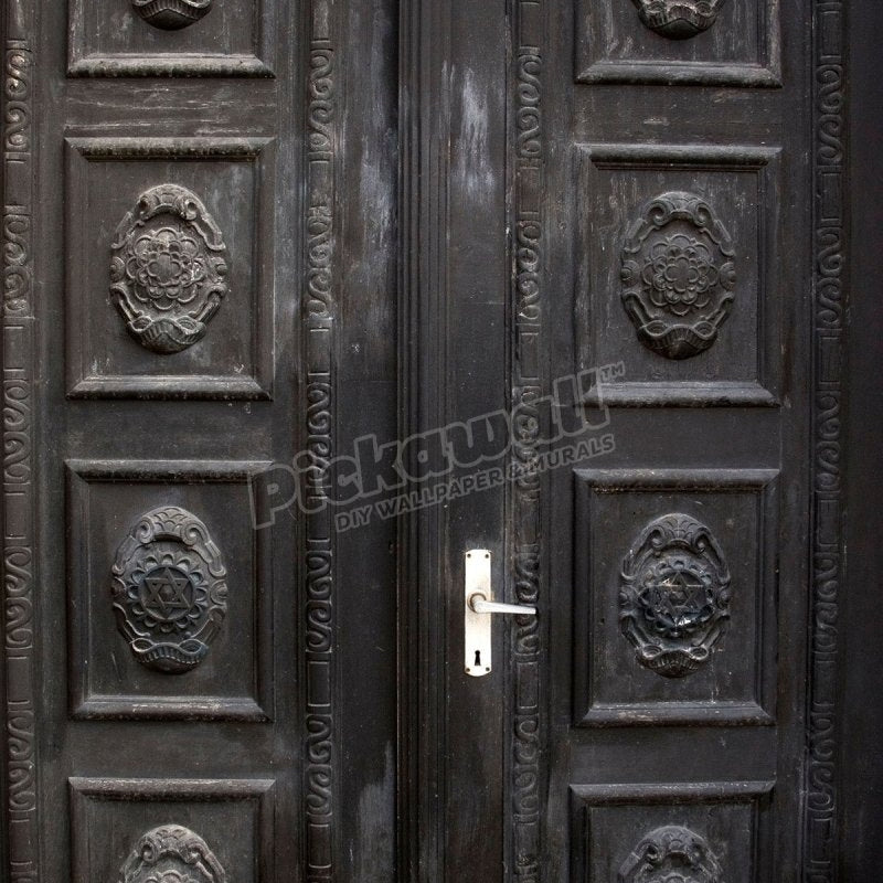 Black Painted Door - Pickawall
