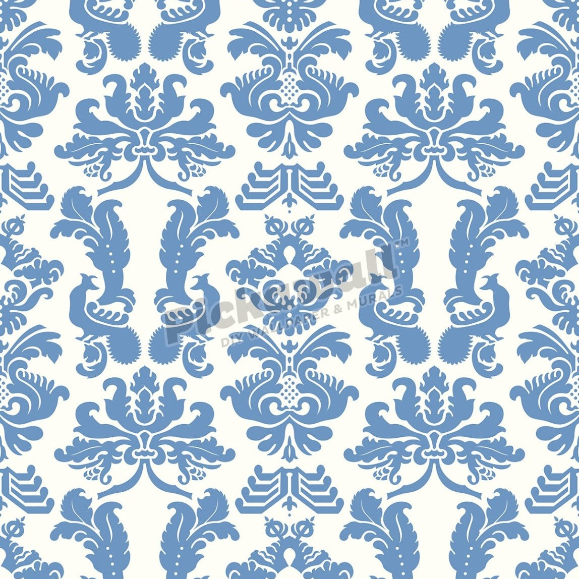 Blue and white Wallpaper - Pickawall