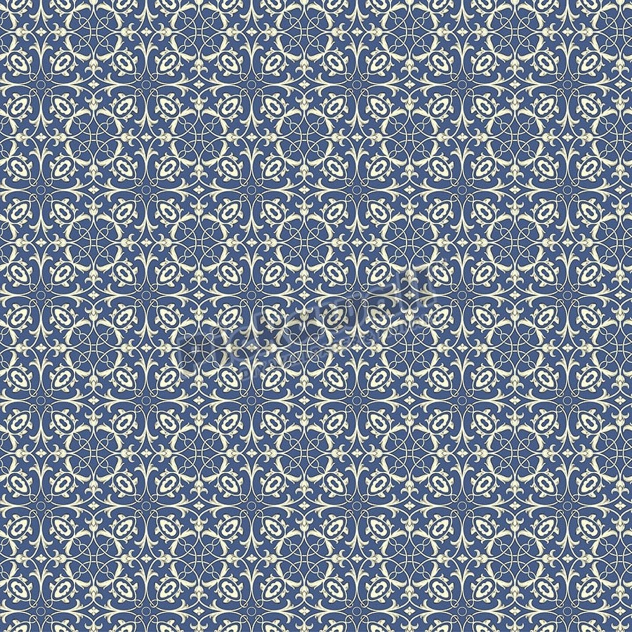 Blue, white detail damask - Pickawall