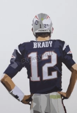 Brady NFL Jersey Decal by DG Designs - Pickawall
