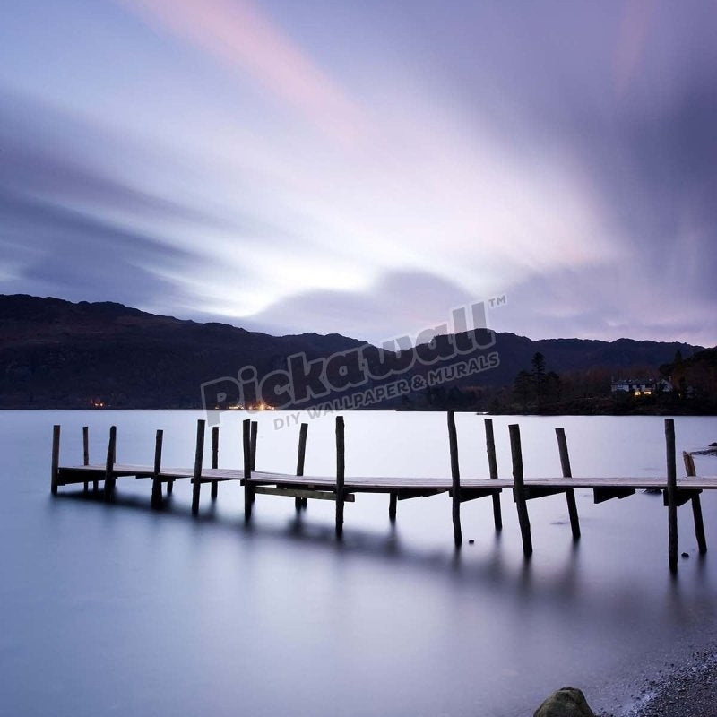 Brandelhow Bay jetty at dawn - Pickawall