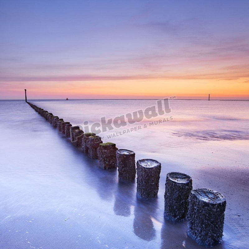 Breakwater at dusk - Pickawall