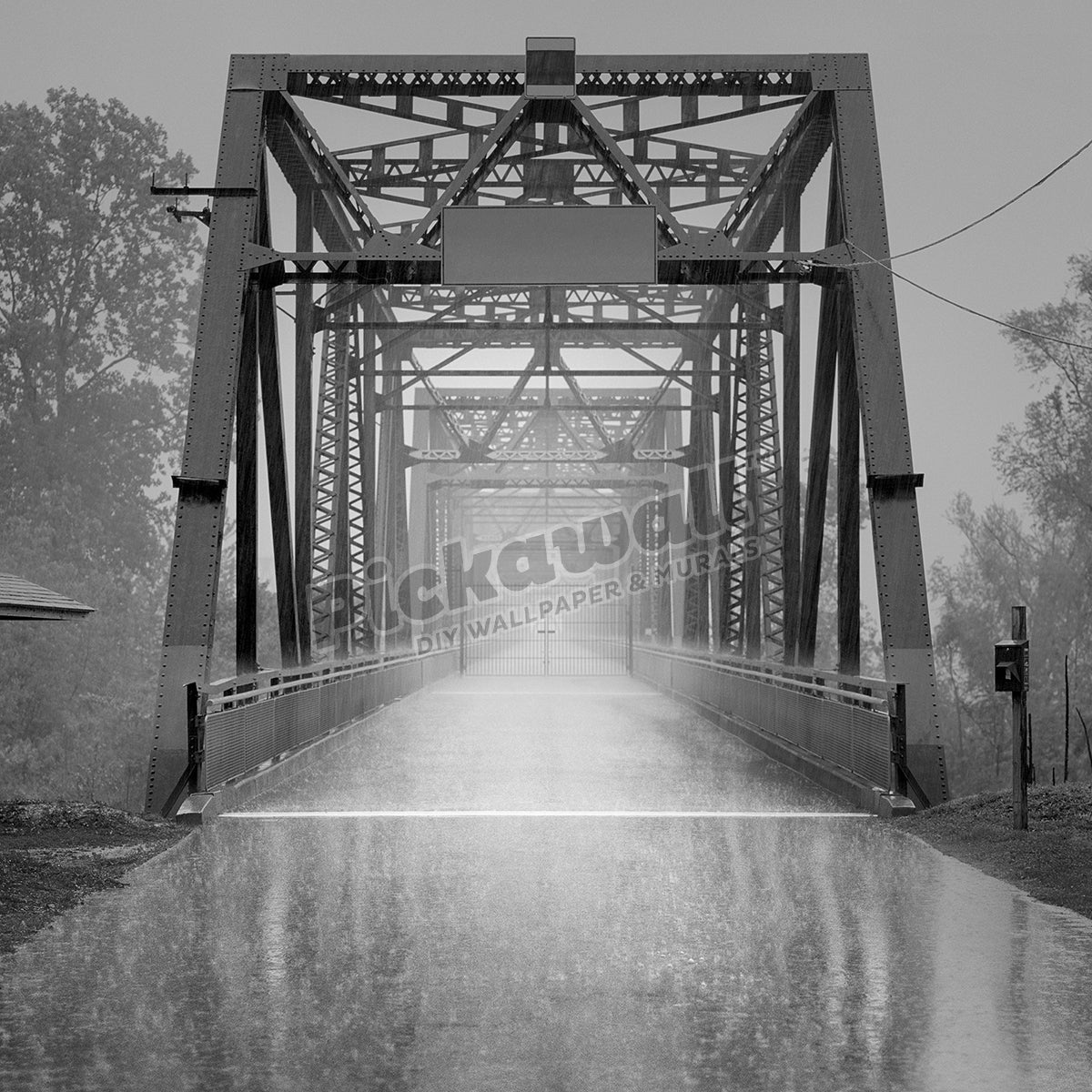 Bridge in Rain - Pickawall