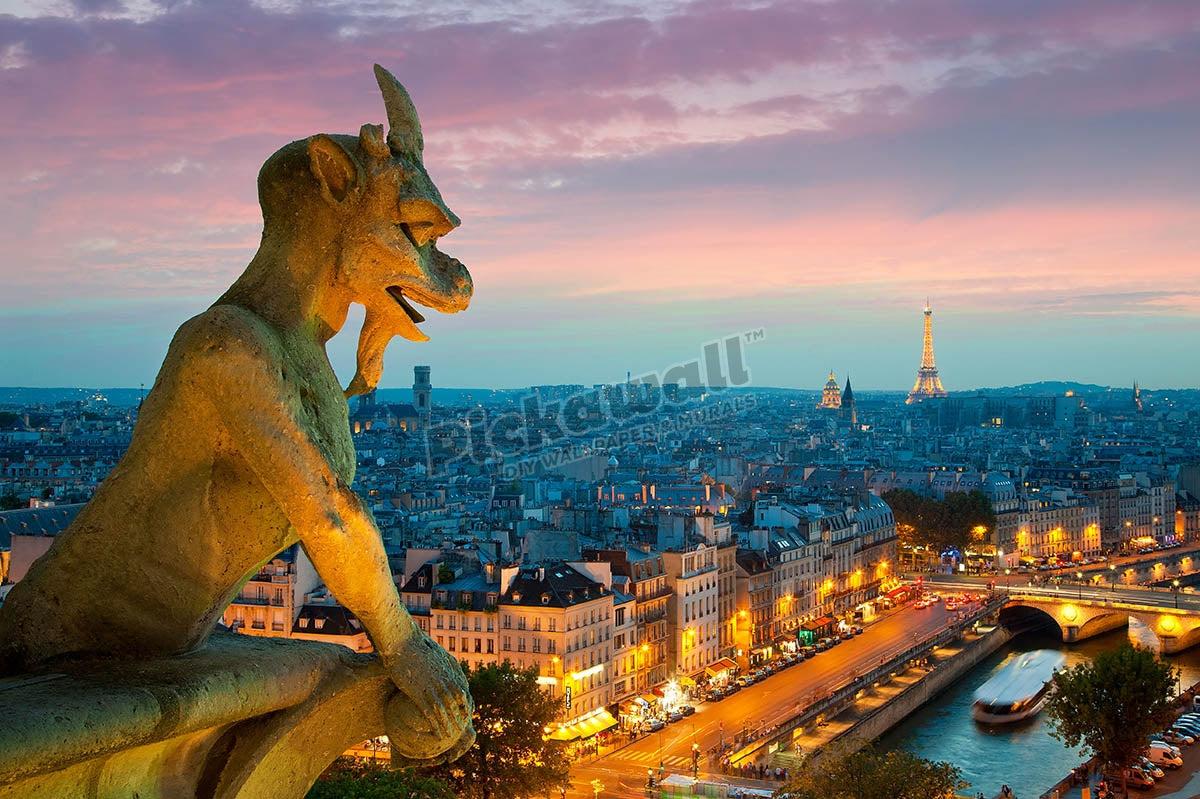 France, Paris, view over Paris from Notre Dame Cathedral