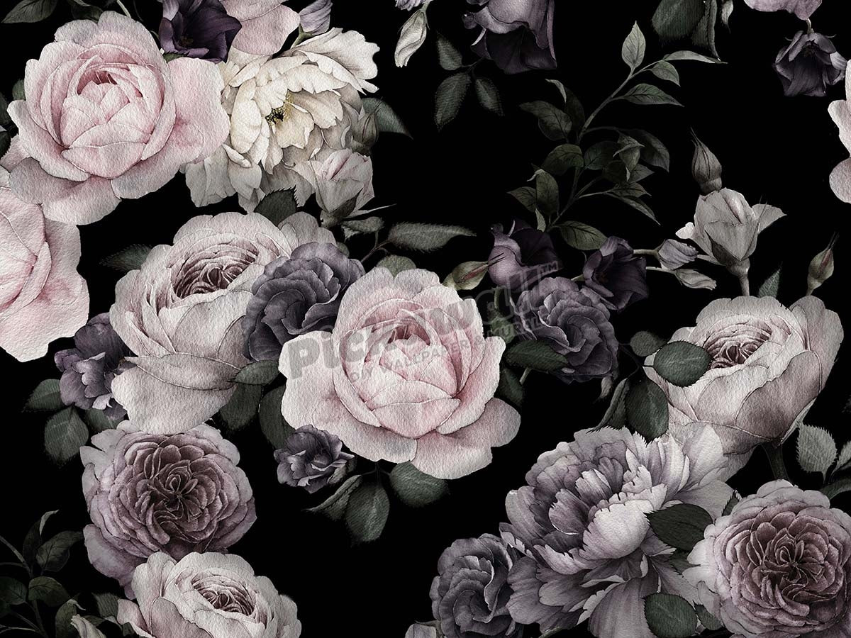 Muted Colour Floral Pattern