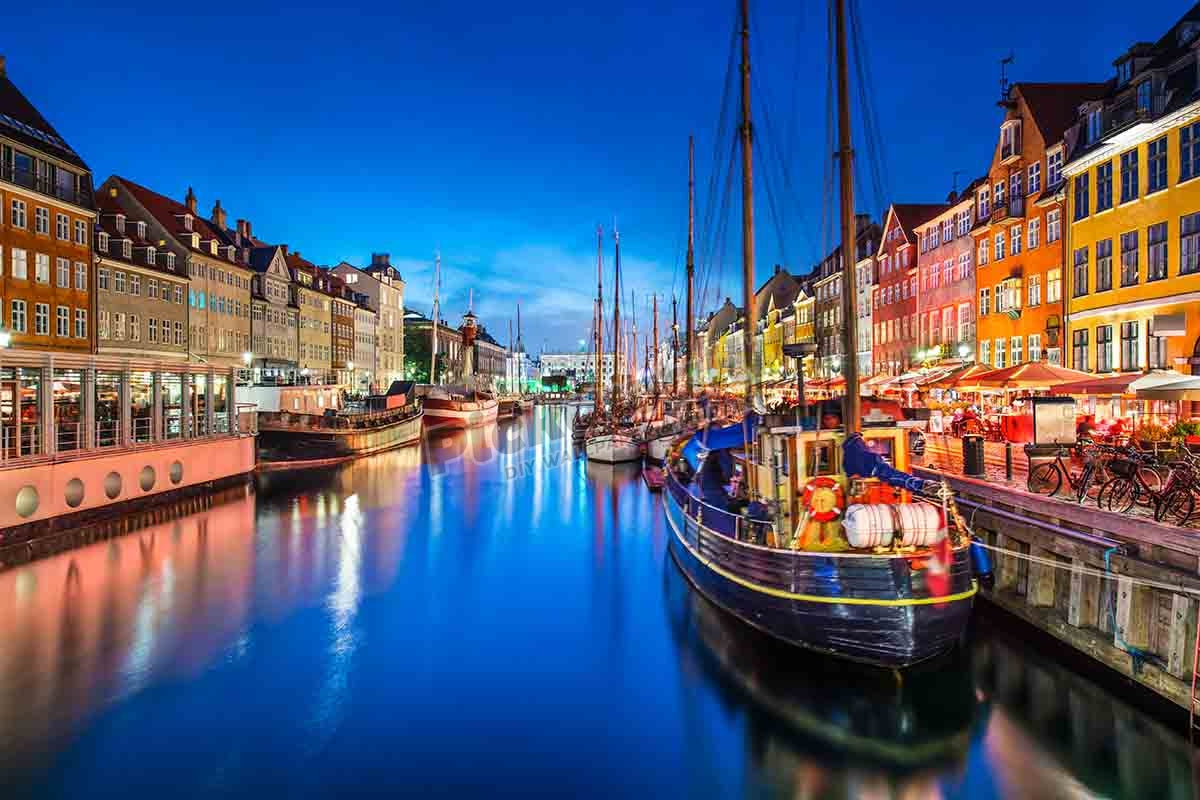 Copenhagen, Denmark on the Nyhavn Canal