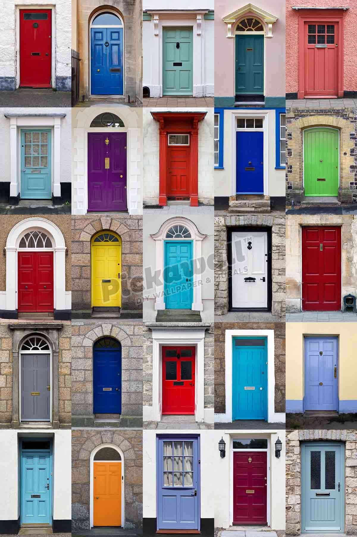 Colourful front doors