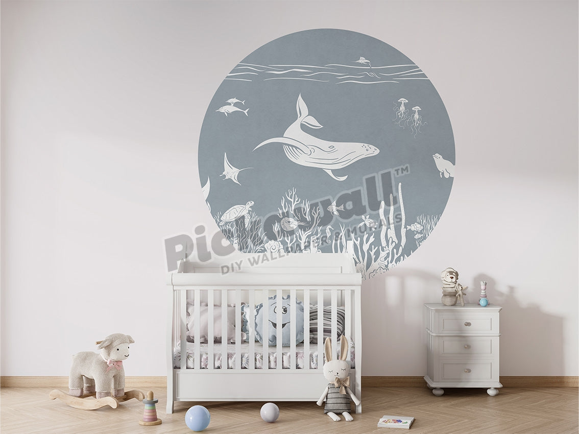 Monochrome Sea Decal by Kikki Belle