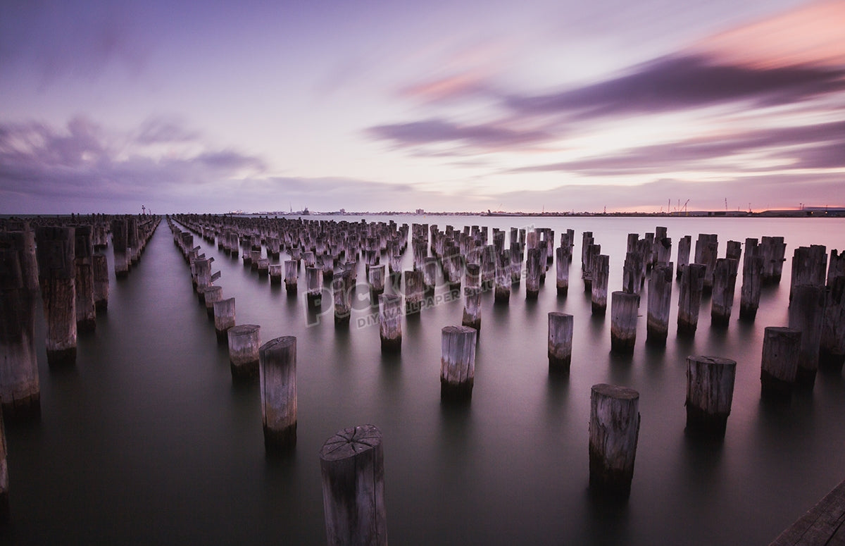 Pylons Sunset, Port Melbourne