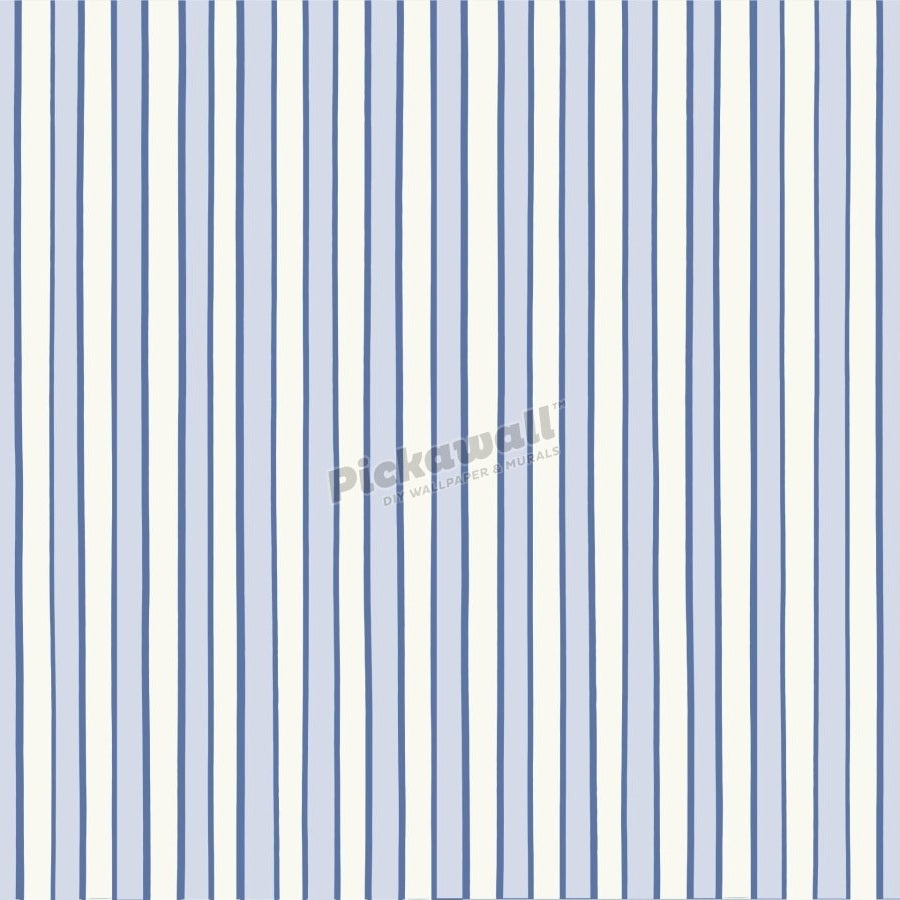 Celia Love Cream Dark Blue Ice Blue Stripe - Pickawall