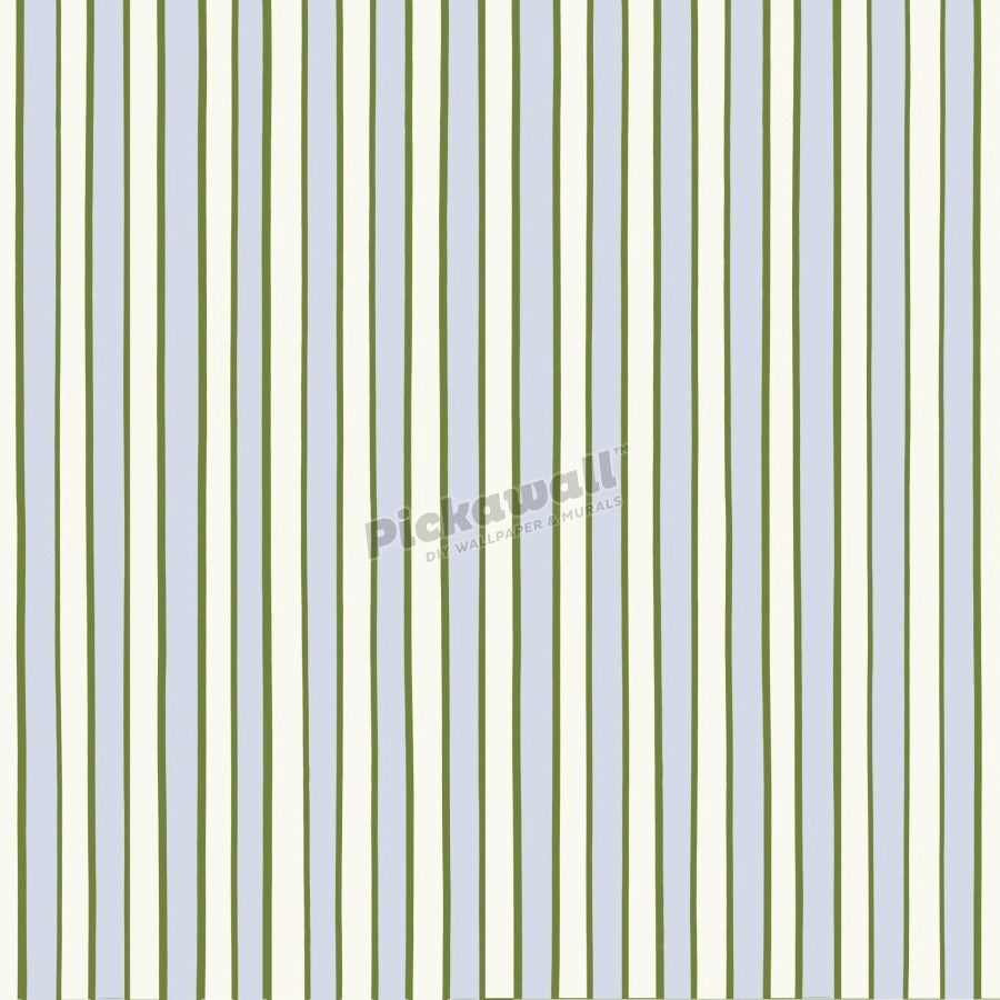 Celia Love Cream Woodsy Ice Blue Stripe - Pickawall