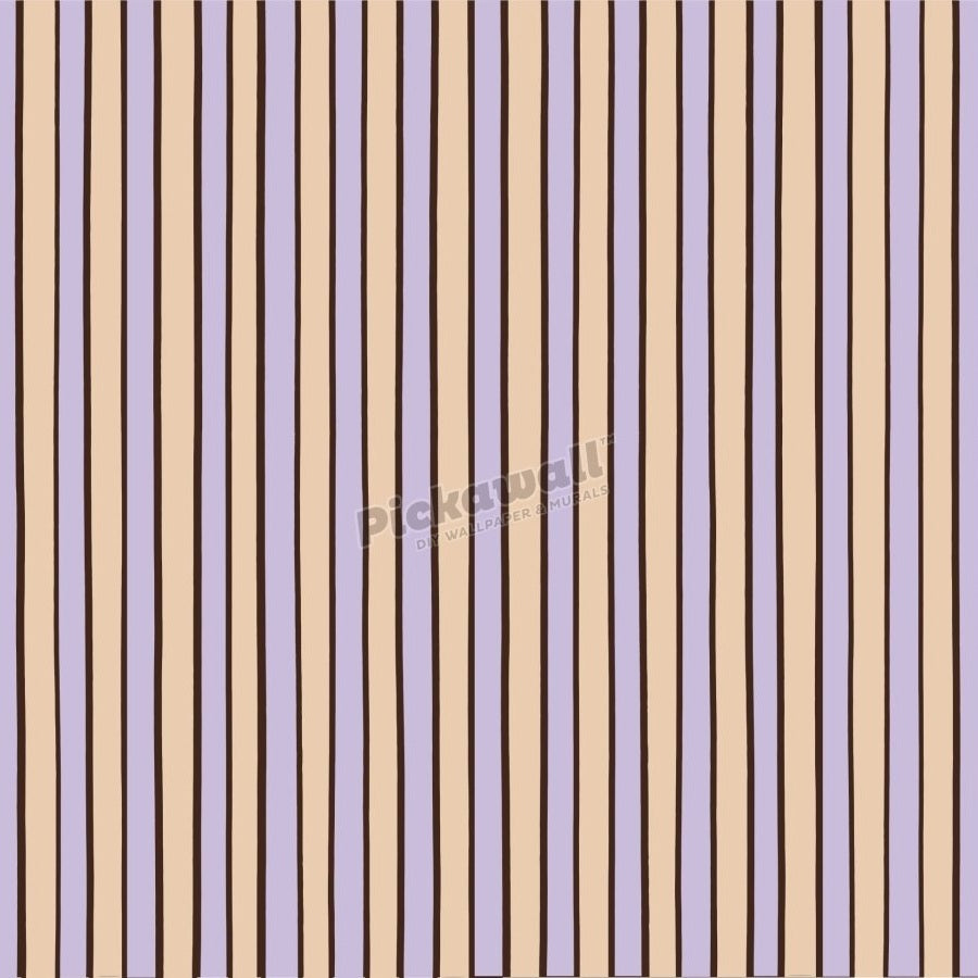 Celia Love Lilac Shiraz Peach Stripe - Pickawall